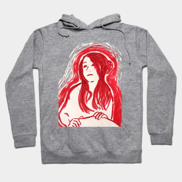 Red Lady Hoodie by ArtsieSteph